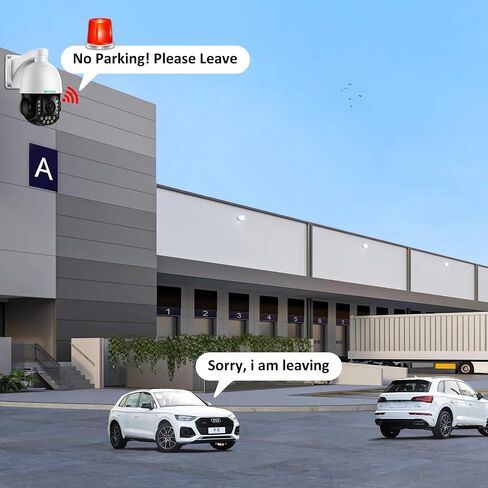 SV3C PTZ POE Camera Outdoor, 36X Zoom 360° Auto Tracking 4K IP Wired Camera | Person Vehicle Motion Detection, Floodlight Color Night Vision, 2 Way Audio, Camhipro, Presets, RTSP BlueIris, 24/7 Recording in Kuwait