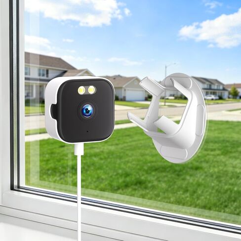 3MP Window Security Camera, Through Glass Indoor WiFi Camera | Through-glass window camera with 3MP 2K video, dual-band WiFi, AI detection, anti-glare night vision and smart alerts in Kuwait