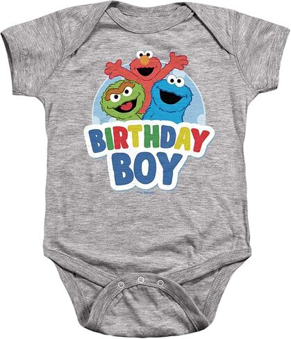 Popfunk Elmo Oscar Cookie Monster Birthday Boy Infant Snap Suit for Baby in Kuwait