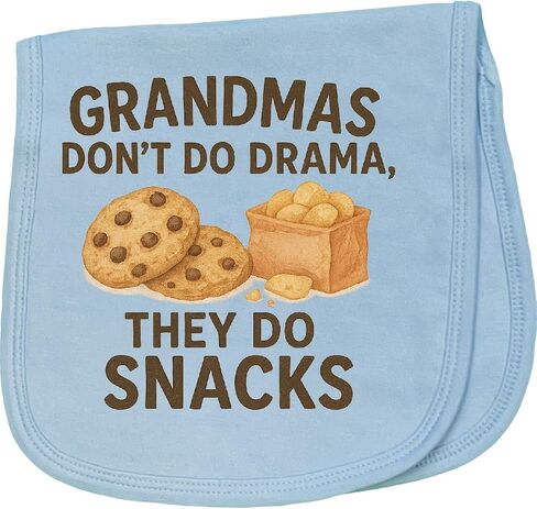 Grandmas Funny Baby Burp Cloth Light Blue 476f5 in Kuwait