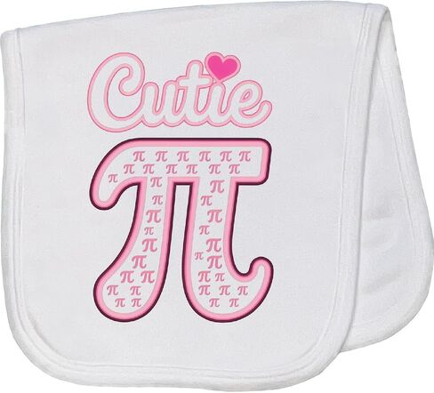 Cutie Pi Math Baby Burp Cloth White 47d81 in Kuwait