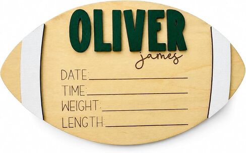 Personalized Football Name Sign for Baby Boy (Name Sign) in Kuwait