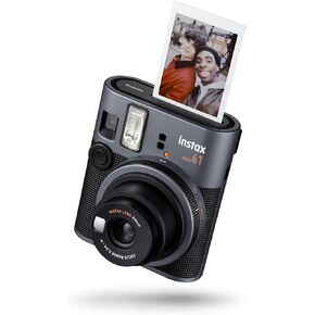 INSTAX mini 41 Instant Camera, Simple Operation with Auto Exposure, Built-in Flash, Selfie Lens, and Close up Mode,a Classic Design Camera which uses All mini Films Sold Separately in Saudi Arabia