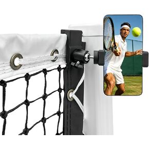 360° Adjustable Dual-Use Phone Holder,Tennis Net & Chain Fence Camera Mount | 360° angle adjustment | Fits phones & action cameras | Dual-use tennis net & chain-link | Standard 1/4"-20 screw interface in Saudi Arabia