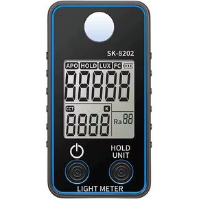 Color Temperature Tester, 0.5-300000 LUX High Precise Illuminance Meter, LED Illumination Test Meter Photometer, Photographic Luminance Measuring Device (SK-8202) in Kuwait