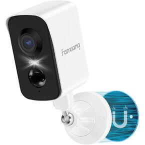 fanxiang 2K Wireless Security Camera Outdoor with Solar Panel & 64GB Card, Rechargeable Battery Camera Wireless WiFi, 300° Pan Rotating, PIR, Color Night Vision, AI Motion Detection, 2-Way Audio, IP65 in Kuwait