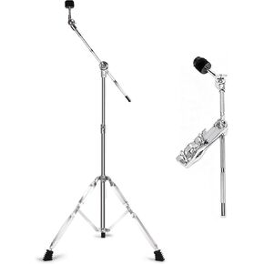 Boom Cymbal Stand with 30CM Arm Holder for Crash Ride Splash Cymbals | Adjustable 2-in-1 Straight Boom Cymbal Stand, L-Arm Rod with Bracket Holder Extension Arm Attachment in Saudi Arabia