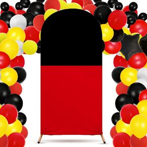 3 Pcs Cartoon Story Plaid Arch Backdrop Cover Set for Wedding Ceremony Birthday Banquet Baby Shower Decoration(No Arch Included) (4FT 5FT 6FT) in Saudi Arabia