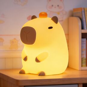 FAMIDUO Duck Night Light, Squishy Silicone Bedside Light for Baby Nursery | BPA-Free Silicone,Dimmable,20min Timer,Rechargeable Touch Light , Cute DoDo Ducky Lamp, Boys Girls Room Decor, Gift for Kids in Saudi Arabia