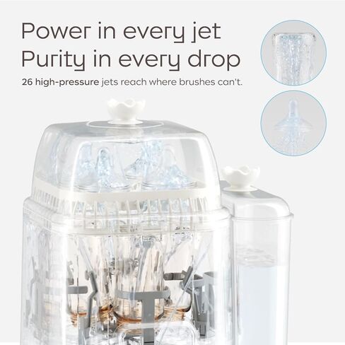 Bc Babycare Clarvion Baby Bottle Washer, Sterilizer & Dryer with 72-Hour Hygienic Storage – Deep Clean >99.99% Germs | BPA-Free | Up to 6 Bottles & Pump Parts in Kuwait