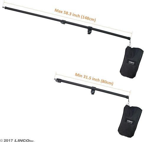 LINCO Lincostore Photography Photo Studio Lighting Kit with Boom Arm Counterweight Bag- 30 Seconds to Storage/Bright AM209 in Kuwait