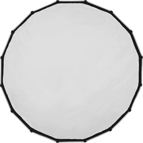 Godox 47.2" Quick Release Parabolic Softbox, Bowens Mount, Silver Interior, Inner & Outer Diffusers, Directional Soft Light Modifier for Portrait, Video & Studio Lighting (QRP120T) in Kuwait