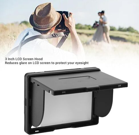 XUMIUZIY 3 Inch Camera LCD Screen Hood, Foldable Sun Shade Cover Protector with Sturdy ABS Material to Block, for A7 A7S A7M2 A7R2 A7M3 A9 Cameras in Kuwait