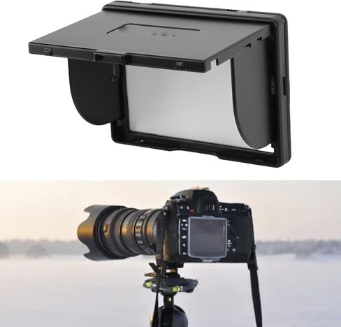 XUMIUZIY 3 Inch Camera LCD Screen Hood, Foldable Sun Shade Cover Protector with Sturdy ABS Material to Block, for A7 A7S A7M2 A7R2 A7M3 A9 Cameras in Kuwait