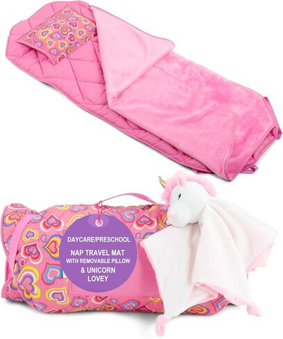 Emily Rose Pink Toddler Nap Mat Set with Warm Blanket in Kuwait