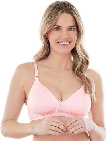Bestform 5006248 Striped Wireless Cotton Bra with Lightly-Lined Cups in Saudi Arabia