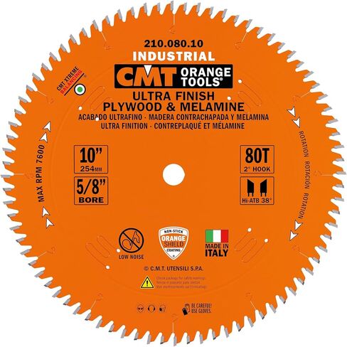 CMT Orange Tools 210.060.08 - Laminated&Chipboard Circular Saw Blade HW D=8-8-1/4 B=5/8 Z60 K=0.126 P=0.087 a=2 in Kuwait