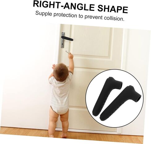 2pcs Door Handle Sleeve Boy Girl Door Knob Covers Safety Knob Proofing Material in Kuwait