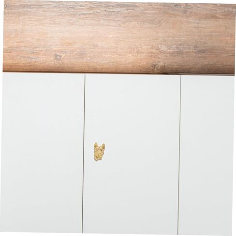 MERRYHAPY Unique Wolf Dog Handhold Cabinet Knobs Vintage Style Strong Brass Easy Install Decorative Pulls for Home in Kuwait