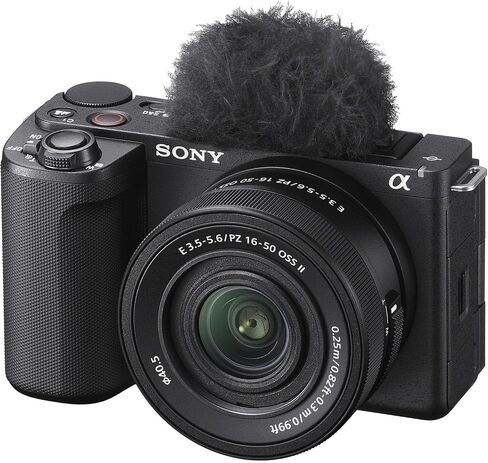 Sony Alpha ZVE10 II - APS-C Interchangeable Lens Mirrorless Content Creators’ Camera - Black - with Lens (Value Bundle) in Saudi Arabia
