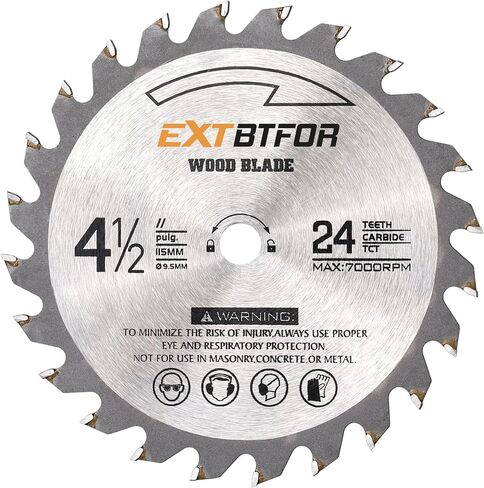 3 Pack 4-1/2" Mini Circular Saw Blades,1 HSS 60T, 1 TCT 24T, 1 60T | 1* Saw Blade HSS for Metal and PVC, 1* Saw Blade TCT for Wood, 1* Diamond Saw Blade Dry Blade for Tile in Kuwait