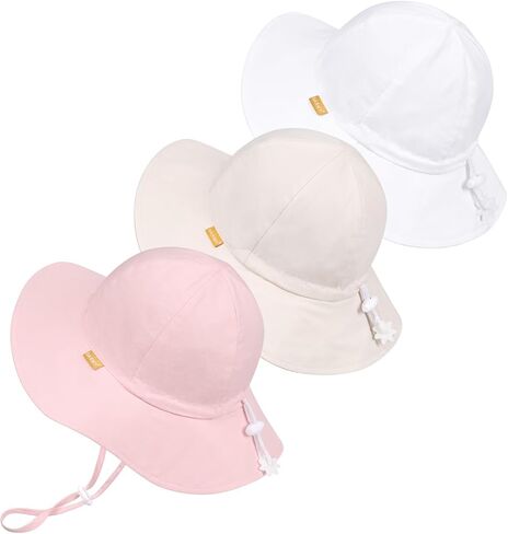 Baby Sun Hat Infant Toddler Cotton Beach Bucket Hat for Boy Girl Kids in Kuwait