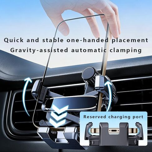 Phone Holders for Your Car for Mitsubishi Outlander 2003-2025, 360° Adjustable Air Vent Phone Mount Compatible One Hand Operation Easy Removal in Kuwait