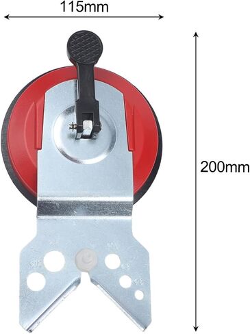 Suction Cup Drill Bit Hole Locator Guide Jig With Stainless Steel Frame For Tile Glass Marble Adjustable For 6-83mm Bits 115Mm Diameter in Kuwait