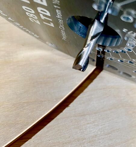 Jasper 280 Pro Router Circle Cutter Jig and J601 Spiral Up Cut Solid Carbide 1/4 Bit Bundle | Cuts Perfect Circles from 1 ½" to 18 3/16" D - Circle Guide Kit Includes Centering Disc & Pivot Pins - Fi in Kuwait