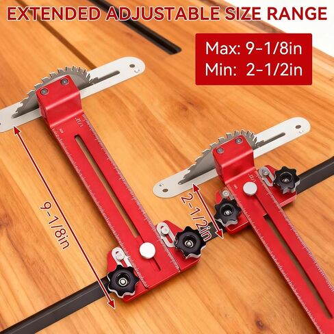 Thin Rip Jig Safety One Way Roller Bearing, Table Saw Jig Guide for Repetitive Narrow Strip Cuts, Fits 3/8" x 3/4" T Slot & U Slot, 1/4" x 3/8" T-Slot, Works with Table Saw, Band Saw & Router Table in Kuwait