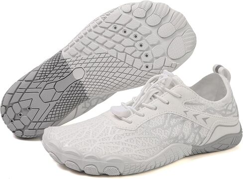 HF Stride Shoes Women Slip On Wide Toe Box Shoes Women Hike Barefoot Sneakers Healthy & Non-Slip Barefoot ShoesWomen Hiking Footwear Men Lightweight Walking Sneakers Unisex B-Gray in Kuwait
