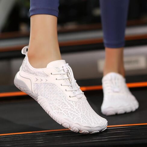 HF Stride Shoes Women Slip On Wide Toe Box Shoes Women Hike Barefoot Sneakers Healthy & Non-Slip Barefoot ShoesWomen Hiking Footwear Men Lightweight Walking Sneakers Unisex B-Gray in Kuwait
