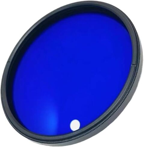 Infrared Chrome-Style Filter Lens for Full Spectrum Photography of Leaves | Replicates Iconic IR Film Look, Turns Foliage Red/orange, Keeps Sky Blue, Requires Full-spectrum Camera, Fused Glass(55mm) in Kuwait