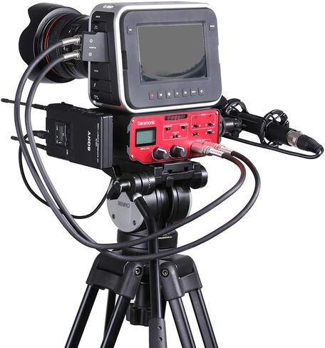 Saramonic BMCC-A01 2 Channel XLR Audio Adapter for BlackMagic Design Camera (Black / Red) in Kuwait