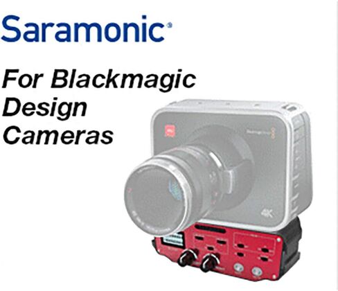 Saramonic BMCC-A01 2 Channel XLR Audio Adapter for BlackMagic Design Camera (Black / Red) in Kuwait