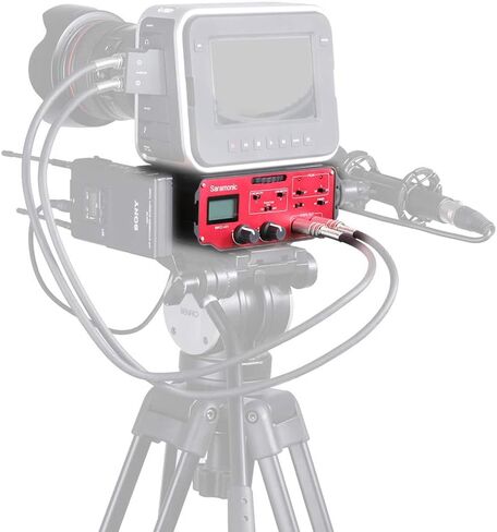 Saramonic BMCC-A01 2 Channel XLR Audio Adapter for BlackMagic Design Camera (Black / Red) in Kuwait