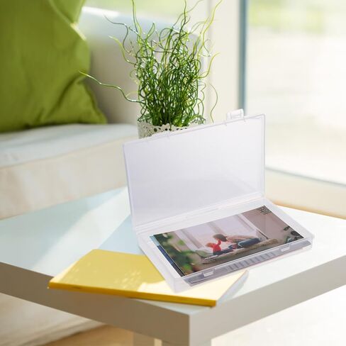 VANZACK Photo Storage Box and Craft Keeper with Handle, Multi-functional Photo Case Container for Organizing Pictures and Scrapbook Supplies, Portable Archival Storage for Home and Office in Kuwait