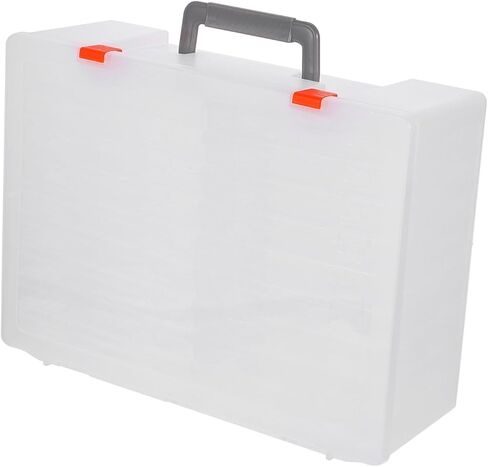 VANZACK Photo Storage Box and Craft Keeper with Handle, Multi-functional Photo Case Container for Organizing Pictures and Scrapbook Supplies, Portable Archival Storage for Home and Office in Kuwait