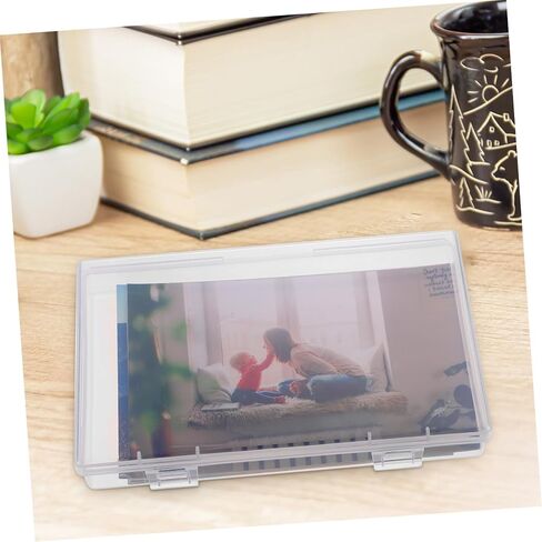 VANZACK Photo Storage Box and Craft Keeper with Handle, Multi-functional Photo Case Container for Organizing Pictures and Scrapbook Supplies, Portable Archival Storage for Home and Office in Kuwait
