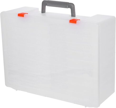 Photo Storage Case Organizer Box with Handle Large Archival Photo Keeper for Craft Supplies and Document Sorting in Kuwait