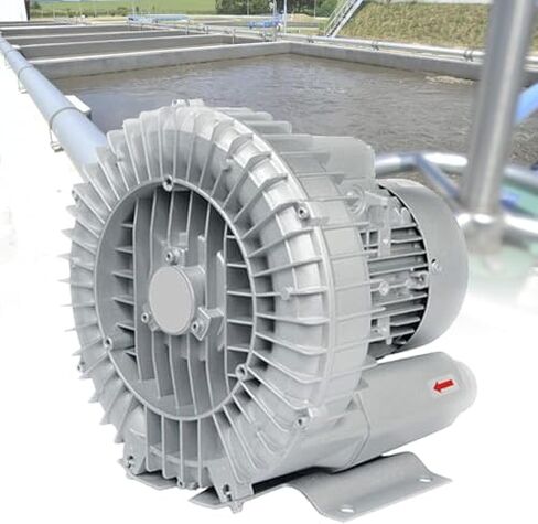 High-Efficiency 550W Vortex Ring Blower for Fish Pond Aeration, Sewage Treatment & Pool Oxygenation - 380V Regenerative Air Pump for Optimal Performance in Kuwait