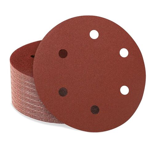 9 Inch 6 Hole Drywall Sandpaper 150Grit 50PCS | Hook and Loop, Aluminum Oxide, Sanding Discs for Drywall Sander in Kuwait