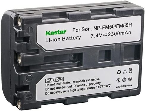 Kastar Battery (1-Pack) for Sony NP-FM50 NP-FM55H work with Sony CCD-TR108 TR208 TR408 TR748 TRV106 TRV107 TRV108 TRV116 TRV118 TRV126 TRV128 TRV138 TRV208 TRV218 TRV228 TRV238 TRV308 TRV318 TRV328 TRV338 TRV408 TRV418 TRV428 TRV438 TRV608 TRV730 TRV740 T in Kuwait