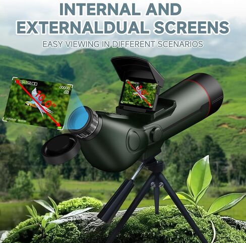 Smart Telescope,Refractor Auto-Focus Portable Digital Electronic Telescopes | with 4K Astrophotography Camera, Internal And External Dual Screens Spotter for Adults and Beginners Astronomy in Kuwait