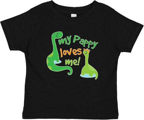 inktastic My Pappy Loves Me Grandson Dinosaur Baby T-Shirt in Kuwait