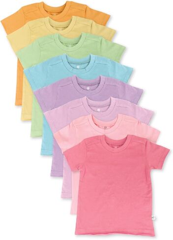 HonestBaby Baby 8-Pack Short Sleeve T-Shirt in Kuwait