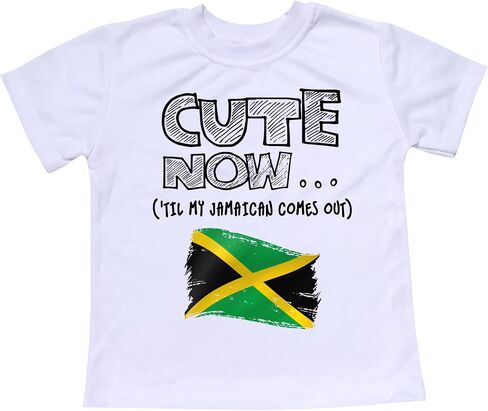 Toddler Jamaica T-Shirt 'Til My Jamaican Comes Out Kids Shirt Top in White 2T-8T in Kuwait
