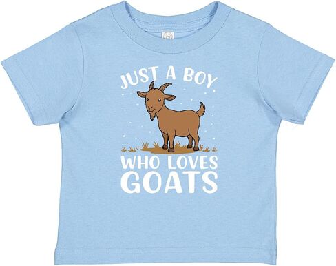 inktastic Just a Boy Who Loves Goats Baby T-Shirt in Kuwait