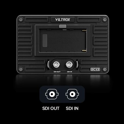 VILTROX DC-X3 6 Inch 2000Nits Camera Video Field Monitor with Rig Cage | Touc Screen Full HD 1920x1080 Director AC Monitor with 4K HDMI/3G-SDI Loop in&Out 3D Lut RGB Parade Focus Peaking in Kuwait
