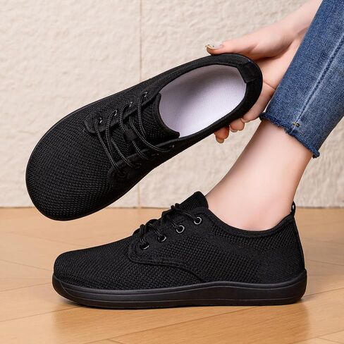 Women's Wide Toe Box Walking Shoes Lightweight Breathable Mesh Sneakers Casual Flat Comfort Shoes for Wide Feet in Kuwait